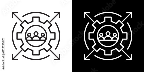 Capacity Icon Sheet Black And White