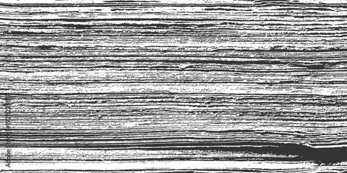 Black and white horizontal striped textured background with rough grainy lines and irregular patterns