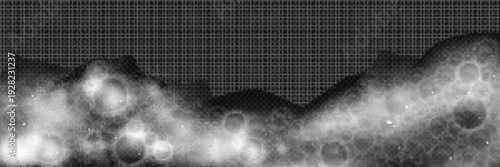 A beautiful abstract background with white smoke and light effects on a black background