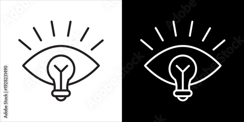 Vision Icon Sheet Black And White