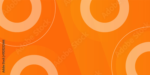 Abstract orange background with circles. Vector illustration. modern. eps10