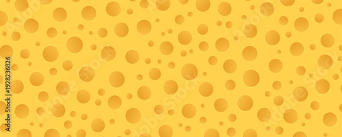 cheese texture seamless pattern vector graphic illustration background with holes yellow flat design cartoon element design