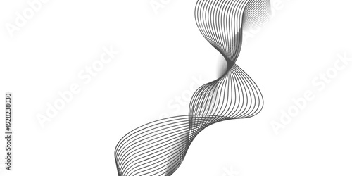 A 3d illustration of a woman with a textured body pattern integrated into a black and white abstract wave background for fashion vector design
