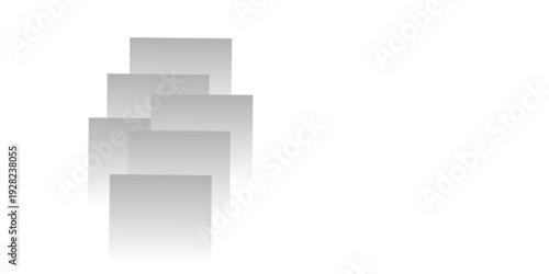 3D render of a geometric number one on a white background within a blank minimal office space featuring an open door and architectural light concept