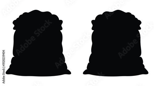 Two ornate stone urns stand against a white background silhouette
