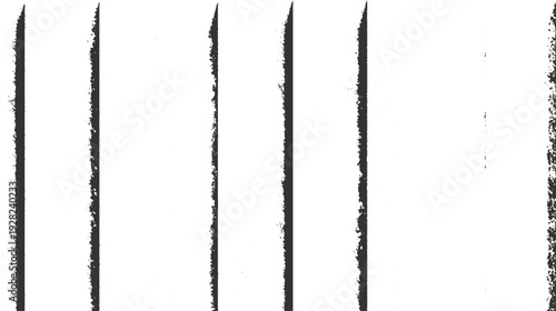 Five vertical dark textured grunge borders with scattered small black dots on white background