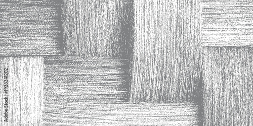 Abstract textured pattern of interwoven grey and white lines resembling wood grain or woven fabric