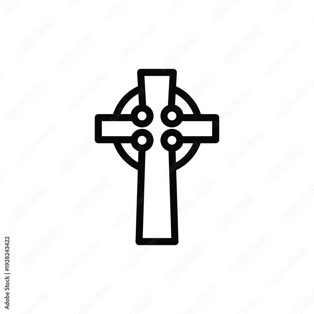 Naklejka premium Celtic Cross Symbol Icon.