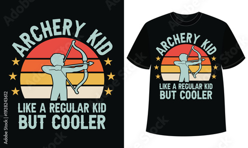 Archery Kid T-Shirt Design