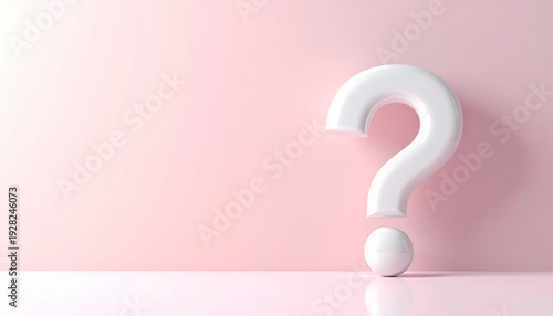 ポップなデザインのクエスチョンマークのイメージ画像