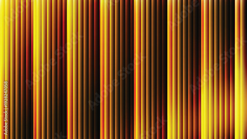 Abstract background featuring vertical blind slats illuminated by dramatic warm golden light creating a striking gradient effect toward deep shadow