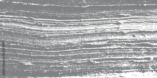 Grayscale textured horizontal striations with rough edges and layered appearance abstract background