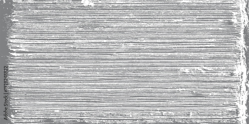 Gray and white textured background with horizontal wood grain pattern and rough edges