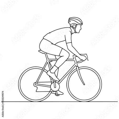 man riding a bike
