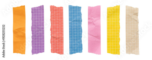 Wallpaper Mural Ripped check & grid paper strips . Torontodigital.ca