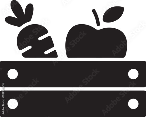 Farmer products icon. Vector icon isolated on white background