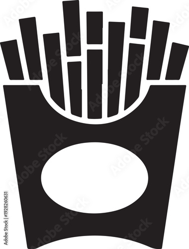 French fries vector icon