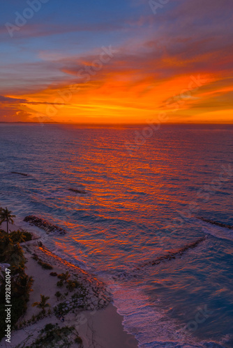 Incredible island sunset