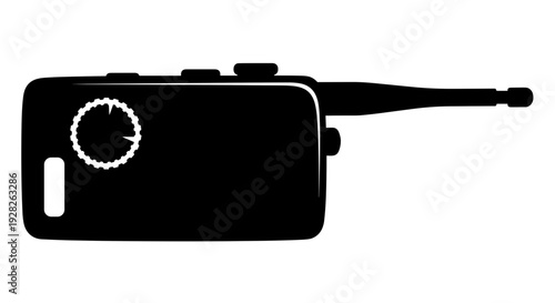 Black Remote Control Device Closeup.