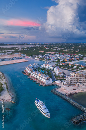 Yacht Island sunset