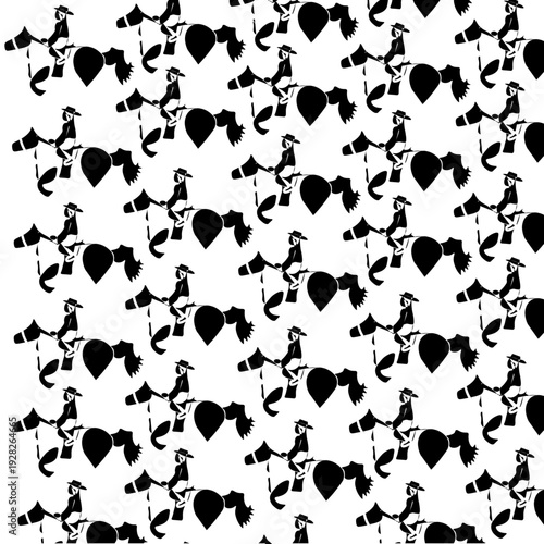 Cowgirl Riding Horse