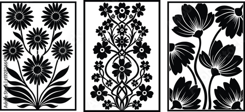 Large collection of black fruit vector icons including apple banana orange strawberry pineapple and watermelon in clean minimalist flat style for healthy food graphic design