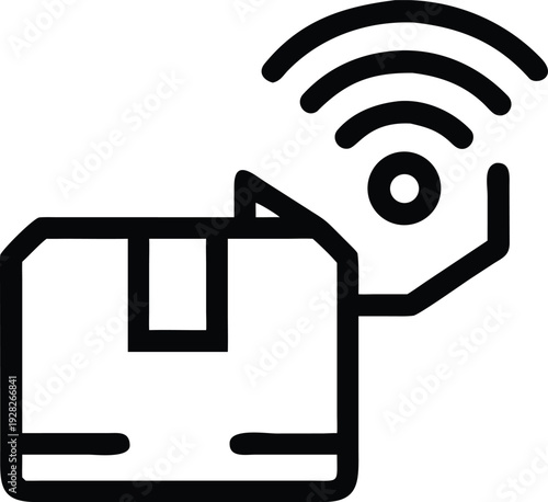 Shipping package equipped with wireless tracking technology for intelligent logistics and real time monitoring