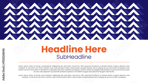 Modern Blue Arrow Pattern Web banner design template for Promotion and Marketing Branding with Theme Template Design for Branding, Poster, Web background, Social Media Post and has space to write