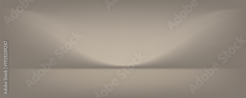 Empty grey studio background. Limbo dark bg. Product studio room. Limbo dark background. Abstract 3d backdrop for presentation. Minimal wall scene. Showcase, promotion display. Vector illustration