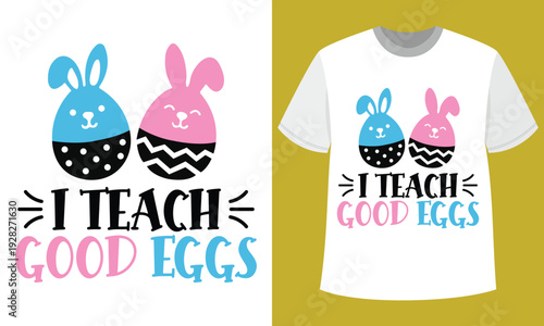 Teacher Easter Humor T-Shirt Design