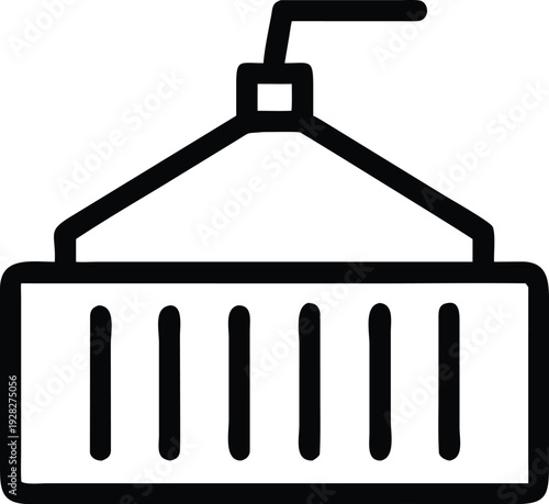 United States Capitol Building Outline Icon Representing Government and Political Institutions