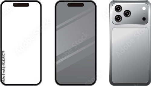 新型 スマートフォン 表 裏 iphone 17 PRO モックアップ