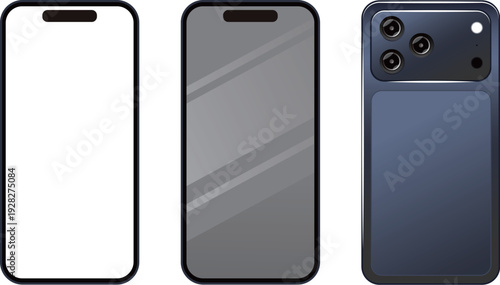 新型 スマートフォン 表 裏 iphone 17 PRO モックアップ