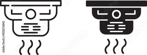 Air flow arrows. Blue cold wind stream, fresh water direction,Air Conditioner Cooling Icon Set Vector arrow icons set