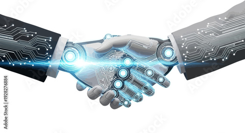 Human and robot handshake with circuit board design