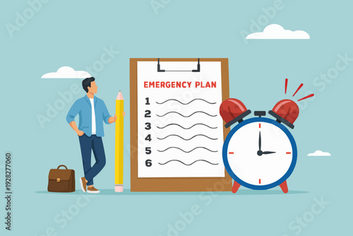 Plan and Time Concept