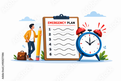 Plan and Time Concept