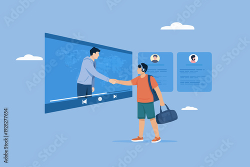 Meeting Online With People