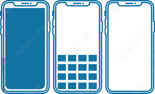 Smartphone screen protector designs with various layouts