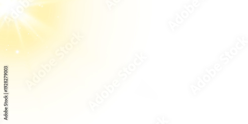 Canvastavla Vector transparent sunlight with sun glare