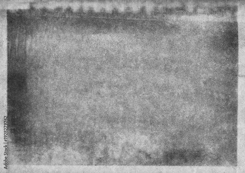 Quadro su tela Large halftone ink print texture with a transparent background