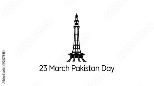 Pakistan day celebration with minar e pakistan