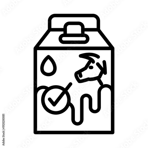 Milk box icon