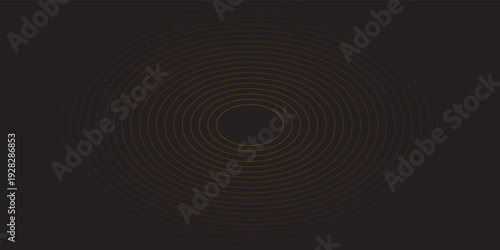3D brown lines techno abstract background overlap layer on dark space with circles shapes effect decoration. Modern graphic design element stripes style concept for web banner, card