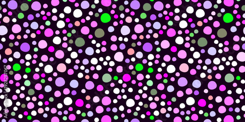 Color dots pattern seamless pattern for backgrounds and designs. Modern digital wallpaper. Cute birthday polka dot seamless texture. Colorful clown repeated round confetti background. 