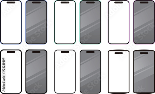 スマートフォン 表 裏 iphone 17 16 モックアップ