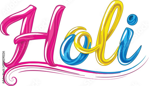 Vibrant Holi Celebration with Colorful Powders and Smiling Faces in a Joyful Atmosphere and Festive Environment from a Front Viewpoint