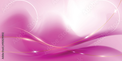 Soft pink abstract background with floating bokeh shapes and smooth gradient waves for romantic, beauty, cosmetic, wedding or Valentine design