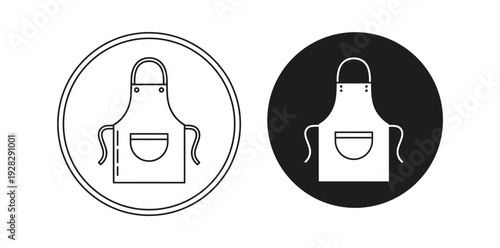 Baby bib child care icon set vector icon set editable stroke outline symbol design collection isolated graphic element modern minimal style interface concept vector icon set editable stroke outline sy