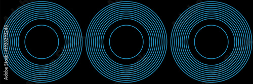 Bright blue dynamic abstract vector background with diagonal lines. 3d cover of business presentation banner for sale event night party. Fast moving soft circle wave line stripe decoration